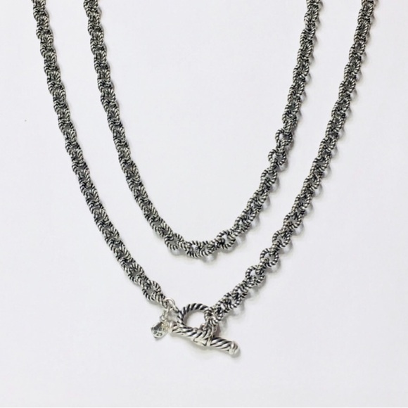 Rare Retired David Yurman Cable Rolo Chain Necklace 36” - Picture 1 of 5